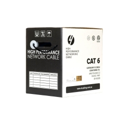 CAT6 Ethernet Cable Reel Box Utp LAN Cable W/ Solid Conductor | 305m Black SLD.C6UTP.BLACK.R