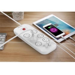 Huntkey 6-Outlet Surge Protector With 2 USB Charging Outlets (SAC607) PSUHUNSAC607