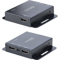 StarTech.com 4K Hdmi Extender Over Cat6/Cat5 Ethernet Cable, 4K 30Hz Or 1080p 60Hz Video Extender, Hdmi Transmitter And Receiver Kit - 2 X Network (Rj-45) - 2 X Hdmi - 70 M Extended Range - Metal EXTEND-HDMI-4K40C6P1
