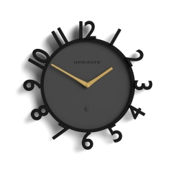 Newgate Monorail Wall Clock-Black Ng-mrail-k