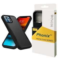 Phonix Rugged Apple IPhone 12 Pro Max (6.7") Armor Light Case Black - No-Slip, Sleek, Drop-Protection, Strong & Durable, 3 Years Warranty CBALC127B
