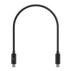 Shintaro Box 16 Braided 30cm 240W Usb-c To Usb-c Cable With E-Marker Chip & Dual Light Indicator SH-MDUSBC2C+B