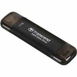 Transcend ESD310C 1 TB Portable Solid State Drive - External - Black - Desktop Pc, Notebook, Gaming Console Device Supported - USB 3.2 (Gen 2) - 1050 MB/s Maximum Read Transfer Rate TS1TESD310C