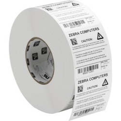 Zebra Z-Ultimate 3000T 3IN(W) X 3IN(L) Thermal Transfer Labels White Perforated To Suite Desk Top Printer. 18942