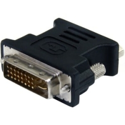 StarTech.com Dvi To VGA Cable Adapter - Black - M/F - 1 X 29-pin Dvi-I (Dual-Link) Video Male - 1 X 15-pin Hd-15 VGA Female - Black Dvivgamfbk