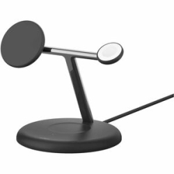 Belkin BoostCharge Pro Induction Charger - For Qi2-enabled Device, IPhone - Input Connectors: USB - Fast Charging, Magnetic, LED Indicator, MagSafe Technology WIZ023AUBK