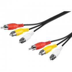 4cabling Rca Audio And Video Cable 5m 06bavl03cv5