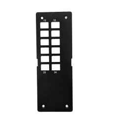 12 Port Sc Simplex Front Plate - Numbered 13 To 24 | Suitable For Mini Din Fobot 015.004.0011 015.004.0052