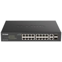 D-Link Dgs-1100 Dgs-1100-18Pv2 16 Ports Manageable Ethernet Switch - 2 Layer Supported - Modular - 2 Sfp Slots - 166.70 W Power Consumption - 130 W PoE Budget - Optical Fiber, Twisted Pair - PoE Ports - 1U - Rack-mountable, Desktop DGS-1100-18PV2