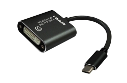 Aluminium Type-C (USB-C) To Dvi Converter (Ucdv) 15cm - For Laptop, MacBook Chromebook Etc, Not For Desktop Pc VL-UCDV