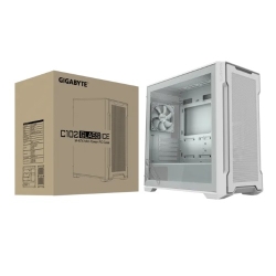 Gigabyte C102 Glass Ice Mid Tower Case, 450x 210x 450 Mm, White, 5 Expansion Slots, 2x 3.5" Drive Support, 2 + 1 X 2.5" Drive Support, USB 3.0 X2 GB-C102GI