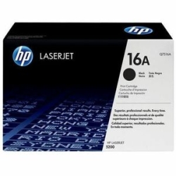 HP 16A Black Original LaserJet Toner Cartridge Q7516A
