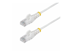 StarTech.com 15m White Slim CAT6 Ethernet Cable, Snagless, 28AWG, Lszh, Ltw N6PAT15MWHS