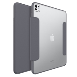 OtterBox Symmetry Folio Apple IPad Pro (13") (M5/M4) (8th/7th Gen) Case Thunderstorm (Clear/Dark Grey) - (77-95261), 7 Years Warranty 77-95261