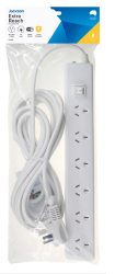 Jackson 6 Outlet Switched Power Board With 5m Lead 011.165.6225