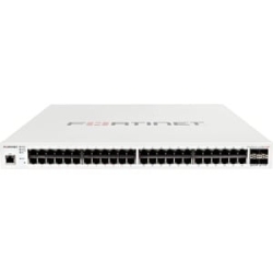 FortiSwitch 248E-Poe Layer 2/3 FortiGate Switch Controller Compatible PoE+ Switch With 48 X Ge RJ45 Ports, 4 X Ge Sfp, With Automatic Max 370W Poe Output Limit FS-248E-POE