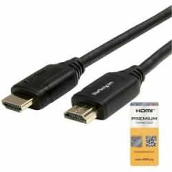 StarTech.com 6ft (2m) Premium Certified Hdmi 2.0 Cable With Ethernet, High Speed Ultra Hd 4K 60Hz Hdmi Cable HDR10, UHD Hdmi Monitor Cord - Cable For Audio/Video Device, Home Theater System - First End: 1 X 19-pin Hdmi 2.0 Digital Audio/Video - Male - Se