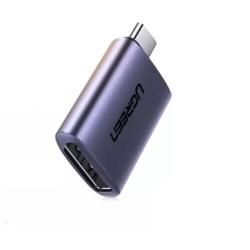 Ugreen 70451 Usb-c Male To DP Female Adapter Aluminium Case 4K/2K 60Hz (Dark Gray) ACBUGN70451