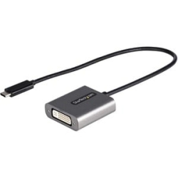 StarTech.com USB C To Dvi Adapter, 1920x1200p, USB Type-C To Dvi-D Adapter Dongle, Usb-c To Dvi Display/Monitor Video Converter, 12" Cable - 1 X 24-pin USB Type C USB Male - 1 X 29-pin Dvi-I (Single-Link) Digital Video Female - 1920 X 1200 Supported - Bl