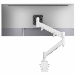 Atdec Fortis Mounting Arm For Monitor, Curved Screen Display, Flat Panel Display - White - Landscape/Portrait - 124.5 Cm (49") Screen Support - 15.88 Kg Load Capacity - 75 X 75, 100 X 100 - Vesa Mount Compatible - Aluminium Awms-hxb-h W-V