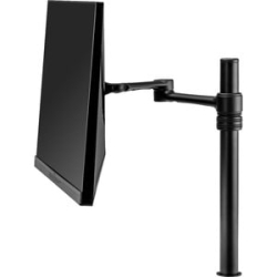 Af-At-B Swing Arm On Post - Monitors To 32" - 8kg (17.6lb) Flat, 5.5kg (12lb) Curved - Black Af-at-b