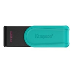 DataTraveler Exodia S USB Flash Drive - USB 3.2 Gen 1 - 128GB - Black/Turquoise DTXS/128GB