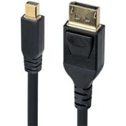 StarTech.com 10ft (3m) Mini DisplayPort To DisplayPort 1.4 Cable, 8K 60Hz HBR3 Hdr, UHD 4K 120Hz, MDP To DP Cord - 10ft Mini DP To DisplayPort 1.4 Cable; 8K 60Hz (7680x4320) Or 4K 120Hz W/dsc 1.2; Hdr HBR3 Hdcp 2.2; 32ch Audio; Strain Relief Absorbs Bend