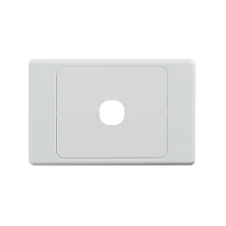 4C | Ultima 1 Gang Switch Grid And Cover Plate - White 040.000.0331