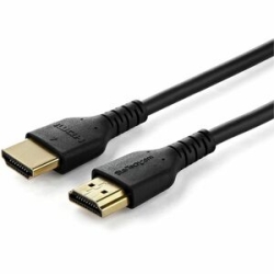 StarTech.com 5ft (1.5m) Slim HDMI 2.0 Cable, Flexible Premium HDMI Cord With Ethernet, 4K 60Hz HDR10, Aramid Fiber With Tpe Jacket - Slim HDMI 2.0 Cable Supports 4K Visuals And Immersive Audio - 4K60Hz, 18Gbps, HDR10, 32-channel Surround Sound, Dolby Atm