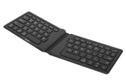 Targus Ergonomic Foldable Bluetooth Antimicrobial Keyboard AKF003US
