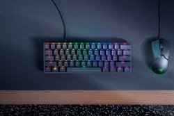 Razer Huntsman Mini-60% Optical Gaming Keyboard (Clicky Purple Switch)-FRML Packaging RZ03-03390100-R3M1