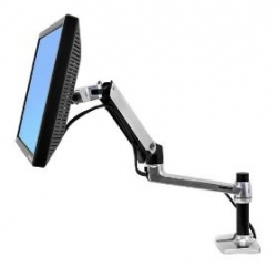 Ergotron Lx Desk Mount Lcd Display Arm Polished Aluminium Max Size 24" Max Weight 9.1kg 45-241-026 