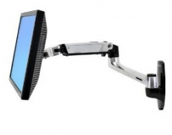 Ergotron Lx Wall Mount Lcd Display Arm Polished Aluminium Max Size 24" Max Weight 9.1kg 45-243-026 