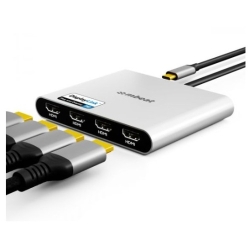 Mbeat® USB-C Quad 4K HDMI DisplayLink® Adapter With Pd Pass-through Quad 4K@60Hz 4 × HDMI 2.0 1 × USB-C 3.1 1 × USB-C Pd 3.0 Supports Up To 90W MB-DLA-CQ4H
