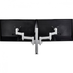 Atdec DESK MOUNT KIT 460MM DUAL MONITOR ARM + 400MM POST + F CLAMP BLACK Awms-2-4640-F-B