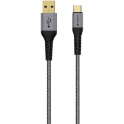 Verbatim Type C To A Cable With Kevlar 120Cm Grey (65989)