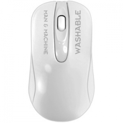 Man and Machine C MOUSE WASHABLE WIRELESS OPTICAL SCROLL-MOUSE WHITE - (CM/WI/W5)