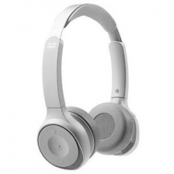 Cisco 730 Wireless DualOn-ear Headset USB-A Bundle - Platinum (HS-WL-730-BUNA-P)