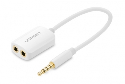 Ugreen 3.5mm Male To Dual 3.5mm Femaleheadset Splitter White 10789 Acbugn10789