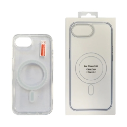 Usp Apple IPhone 17e / IPhone 16e (6.1") Clear Case With MagSafe - Built-in Magnets, Scratch Resistant, Crystal Clear,Shockproof, 5 Years Warranty 6976552043359