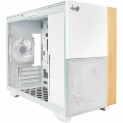 In Win Iw-Cs-F3Whi-1An120P Gaming Computer Case - Micro Atx, Mini Itx Motherboard Supported - Mini-tower - Secc, Tempered Glass, Wood, Mesh - White - 1 X 120mm Fan(s) Installed - 2 X Fan(s) Supported - 1 X Internal 3.5" Bay(s) - 1 X Internal 2.5" Bay(s)