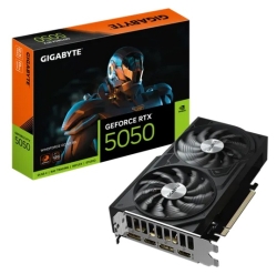NVIDIA GeForce RTX5050 Windforce OC V2 8G Clock: 2587 MHz, 2x HDMI/ 2x DP, Max Resolution: 7680 X 4320, 1x 8-Pin Connector, Recommended: 550W GV-N5050WF2OCV2-8GD