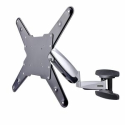 StarTech.com Vesa Tv Wall Mount, Adjustable Full Motion Tv Wall Mount For 23"-55" Displays, Extendable/Tilting/Swivel Tv Wall Mount - Spring-assisted Height Adjustable Tv Wall Mount Range 12.6in/32cm; Extendable Arm Range 23.4in/59.5cm - Tilting/swivel/f