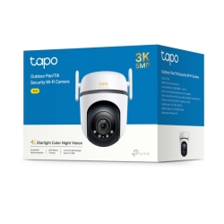 TP-Link TC43 Outdoor Pan/Tilt Security Wi-Fi Camera, 3K 5MP Live View, Starlight Colour Night Vision, 360° All-Round Protection TC43