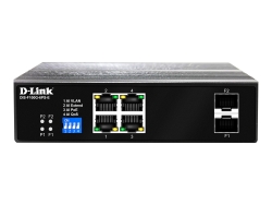 D-Link 6P Gigabit Industrial Poe Switch With 4 Poe+ Ports (120W) And 2 Sfp Ports DIS-F100G-6PS-E