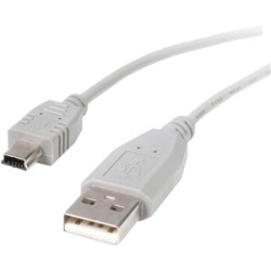 2m Mini USB 2.0 Cable - A To Mini B - M/M - Connect Your (usb Mini) Portable Device To A Host Computer Through A Standard USB 2.0 Type-A Slot USB2HABM2M