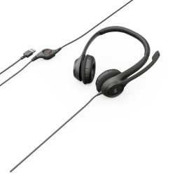 Logitech H390 Wired USB Stereoheadset, Noise Cancelling Mic, 2YR Wty 981-000485