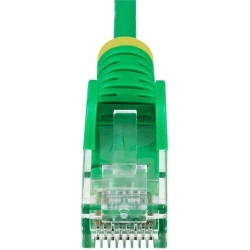 StarTech 2.5m Green Slim CAT6 Ethernet Cable, Snagless RJ45, Utp, Lszh, 28AWG Pure Bare Copper, Slim Network Patch Cord - Slim Utp Cat6 Cable Supports 10Gbps And 100W PoE; Ideal For Crowded Installations; 36% Slimmer For Improved Airflow; Low Near-End Cr