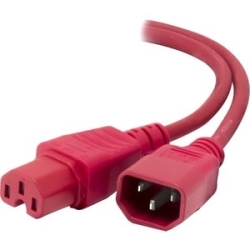 Alogic 1.5m Iec C14 To Iec C15 High Temperature - Male To Female - Red MF-C14C15-1.5-RD