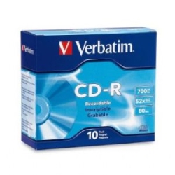 Verbatim Cd-R 700MB 10Pk Slim Case 52x 94935